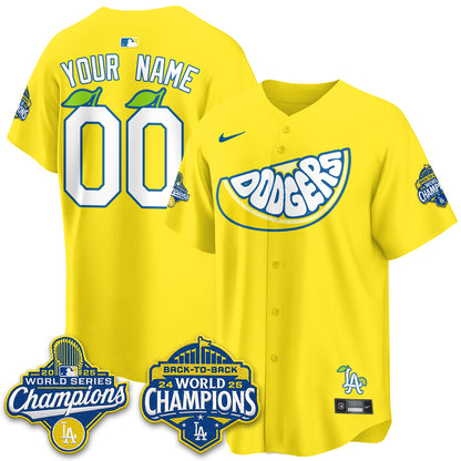 LAD Lemonade Collection Vapor Custom Jersey - Stitched