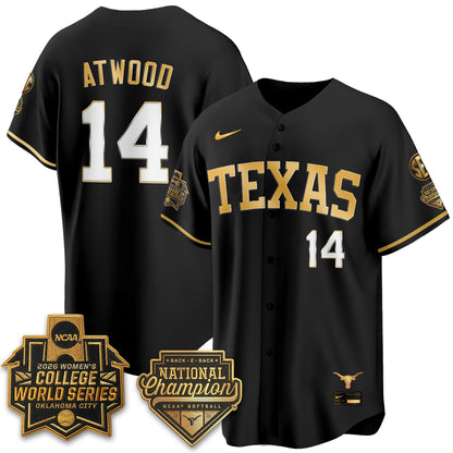 TEX Softball 2026 World Series (WCWS) Vapor Premier Limited Jersey - B2B Champs - All Stitched