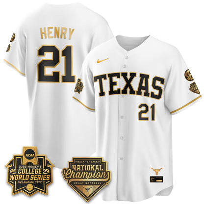 TEX Softball 2026 World Series (WCWS) Vapor Premier Limited Jersey - B2B Champs - All Stitched