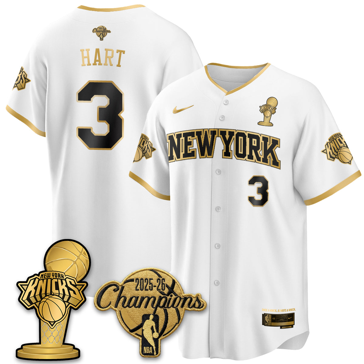 NYK 2026 NBA Champions Vapor Jersey - Stitched2