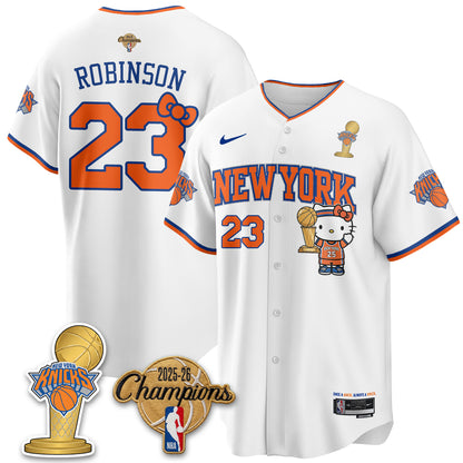 NYK 2026 NBA Champions x Meow Kitty Vapor Jersey - Stitched