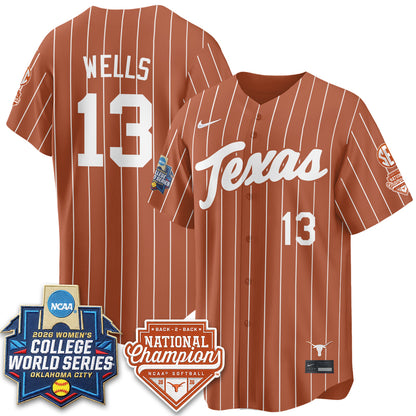 TEX Softball 2026 World Series (WCWS) Vapor Premier Limited Jersey - B2B Champs - All Stitched