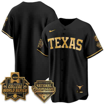 TEX Softball 2026 World Series (WCWS) Vapor Premier Limited Jersey - B2B Champs - All Stitched