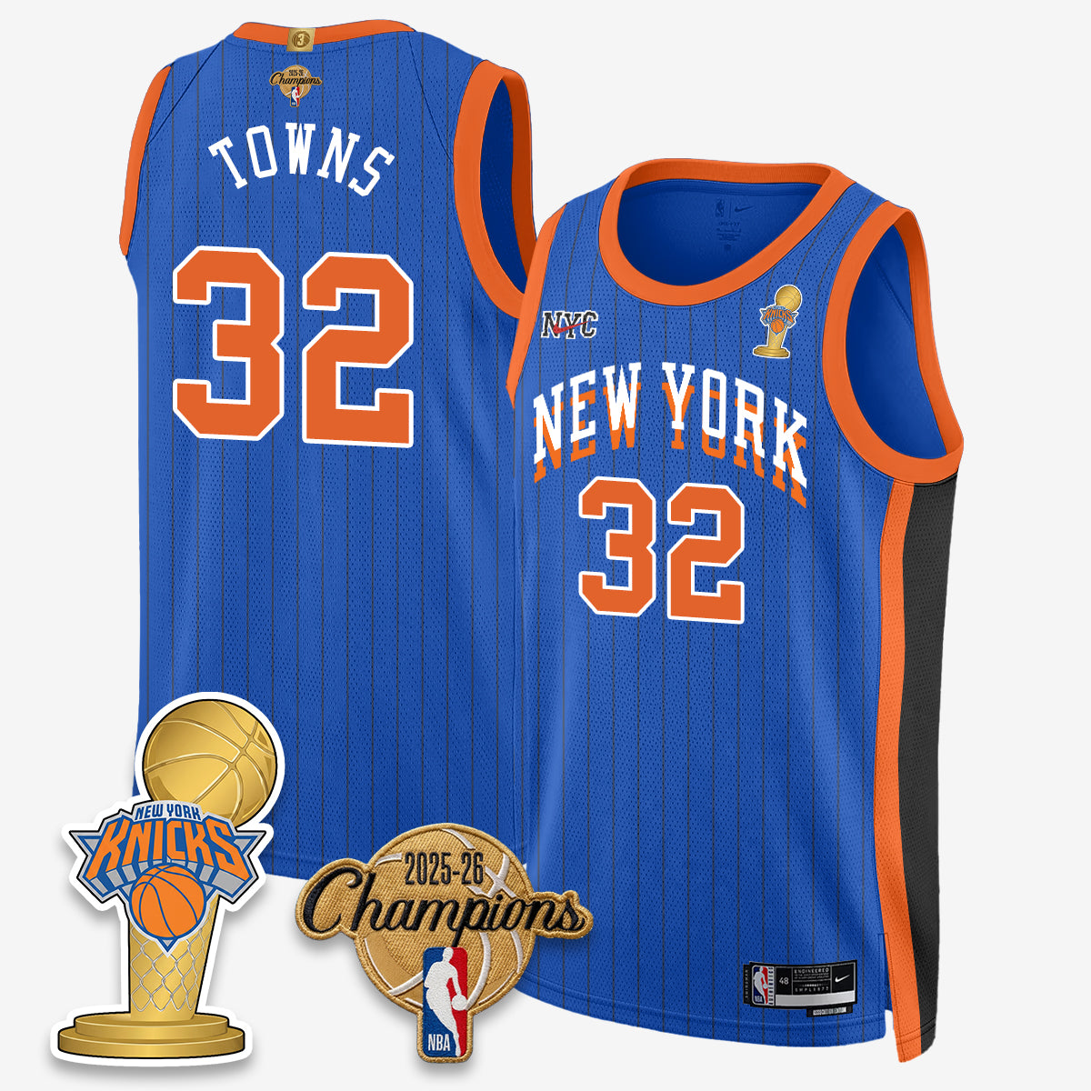 NYK 2026 Basketball Champions Vapor Jersey - Stitched2