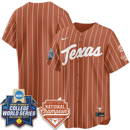 TEX Softball 2026 World Series (WCWS) Vapor Premier Limited Jersey - B2B Champs - All Stitched