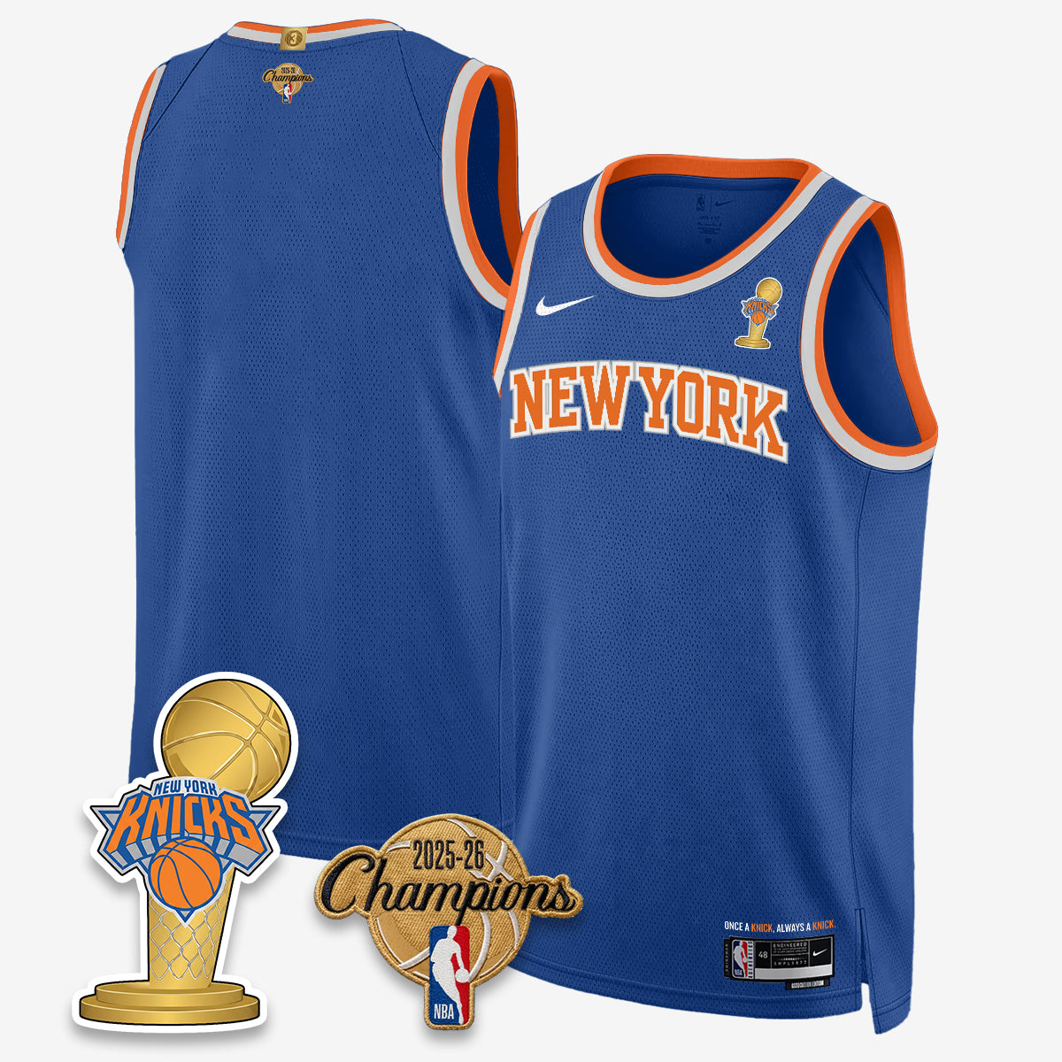 NYK 2026 Basketball Champions Vapor Jersey - Stitched2