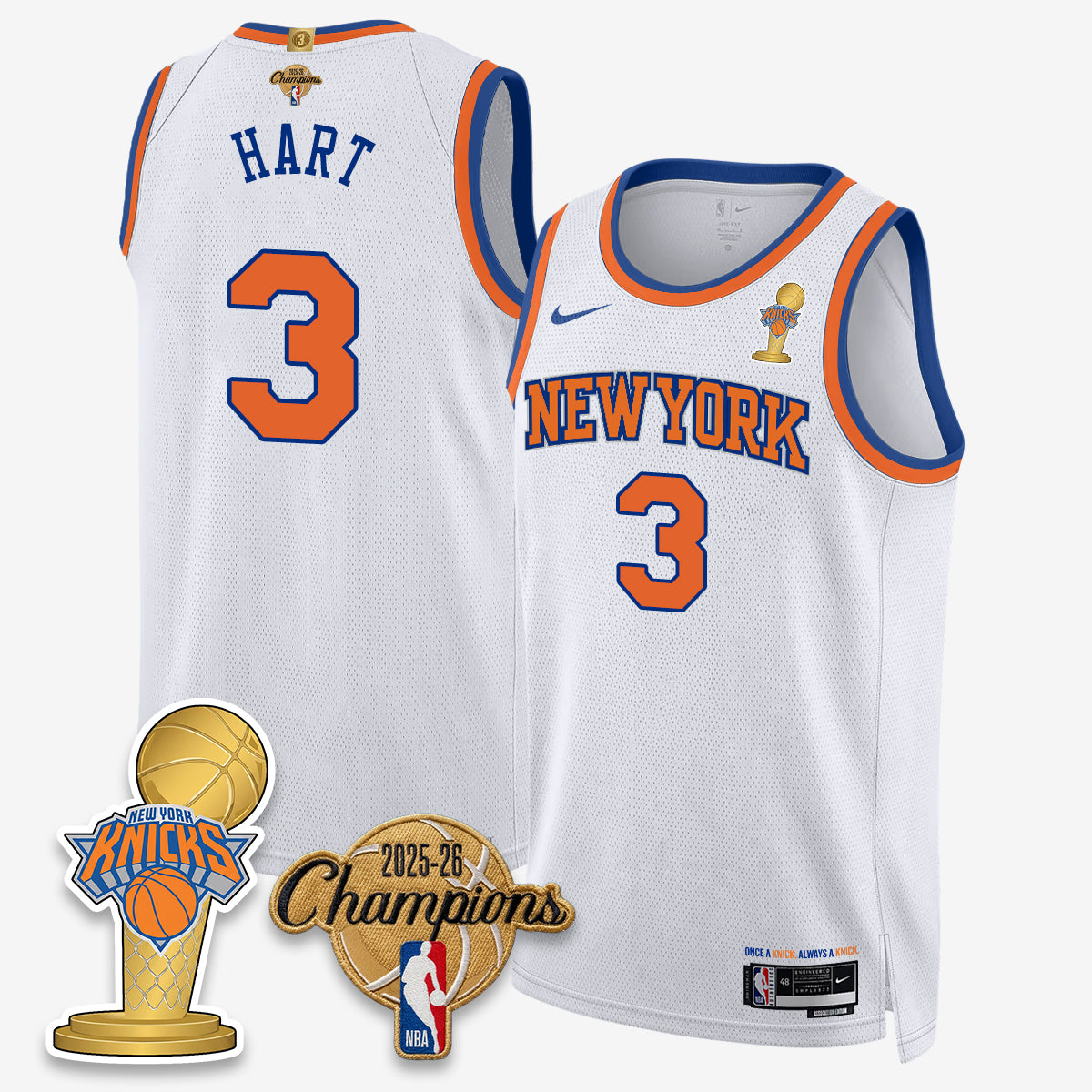 NYK 2026 Basketball Champions Vapor Jersey - Stitched2