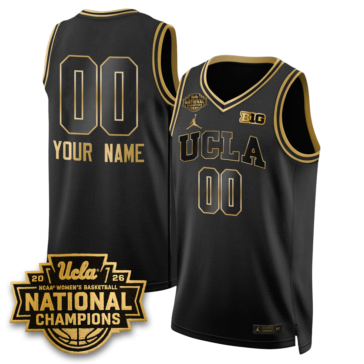 UCLA Women's Basketball National Champion 2026 Gear Limited Custom Jersey -  All Stitched