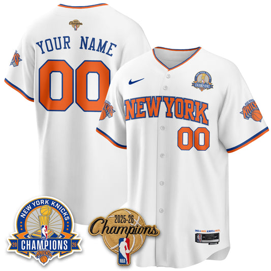 NYK 2026 NBA Champions Special Edition Vapor Custom Jersey V2- Stitched