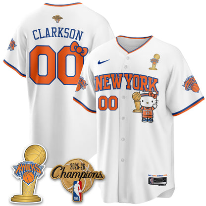 NYK 2026 NBA Champions x Meow Kitty Vapor Jersey - Stitched