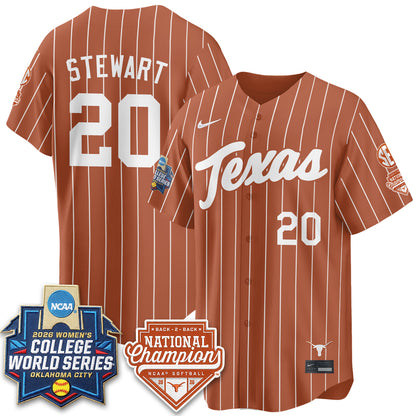 TEX Softball 2026 World Series (WCWS) Vapor Premier Limited Jersey - B2B Champs - All Stitched