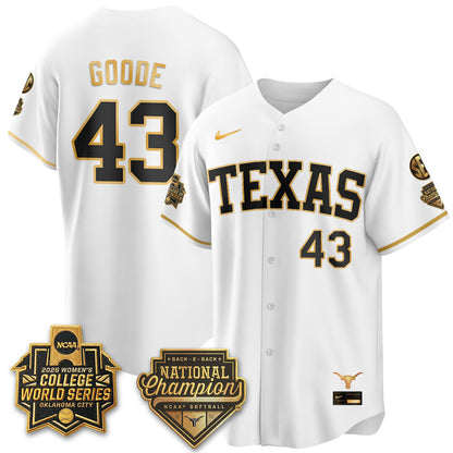 TEX Softball 2026 World Series (WCWS) Vapor Premier Limited Jersey - B2B Champs - All Stitched