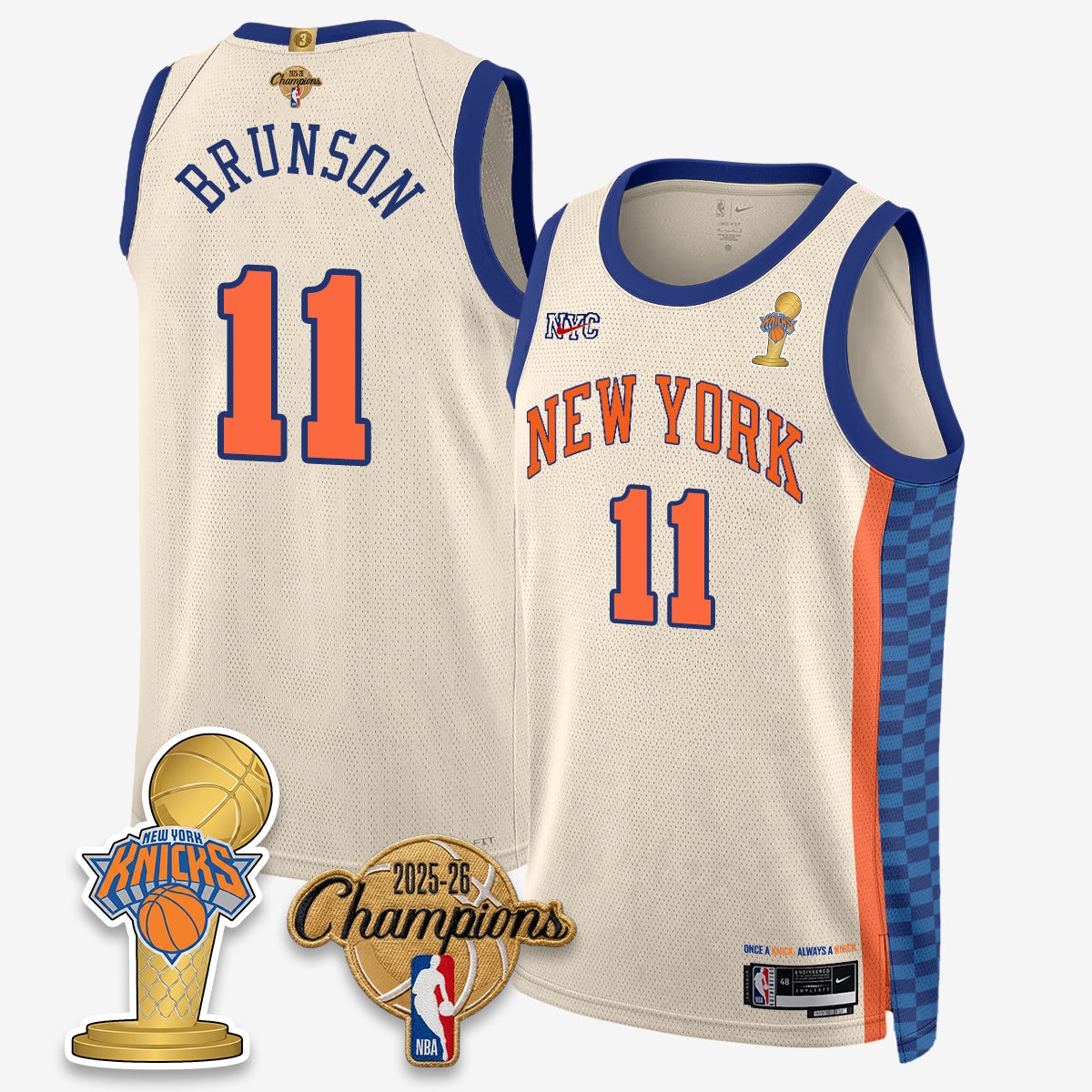 NYK 2026 Basketball Champions Vapor Jersey - Stitched2