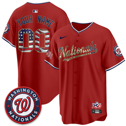 WSH 2026 Independence Day USA Vapor Custom Jersey - Stitched
