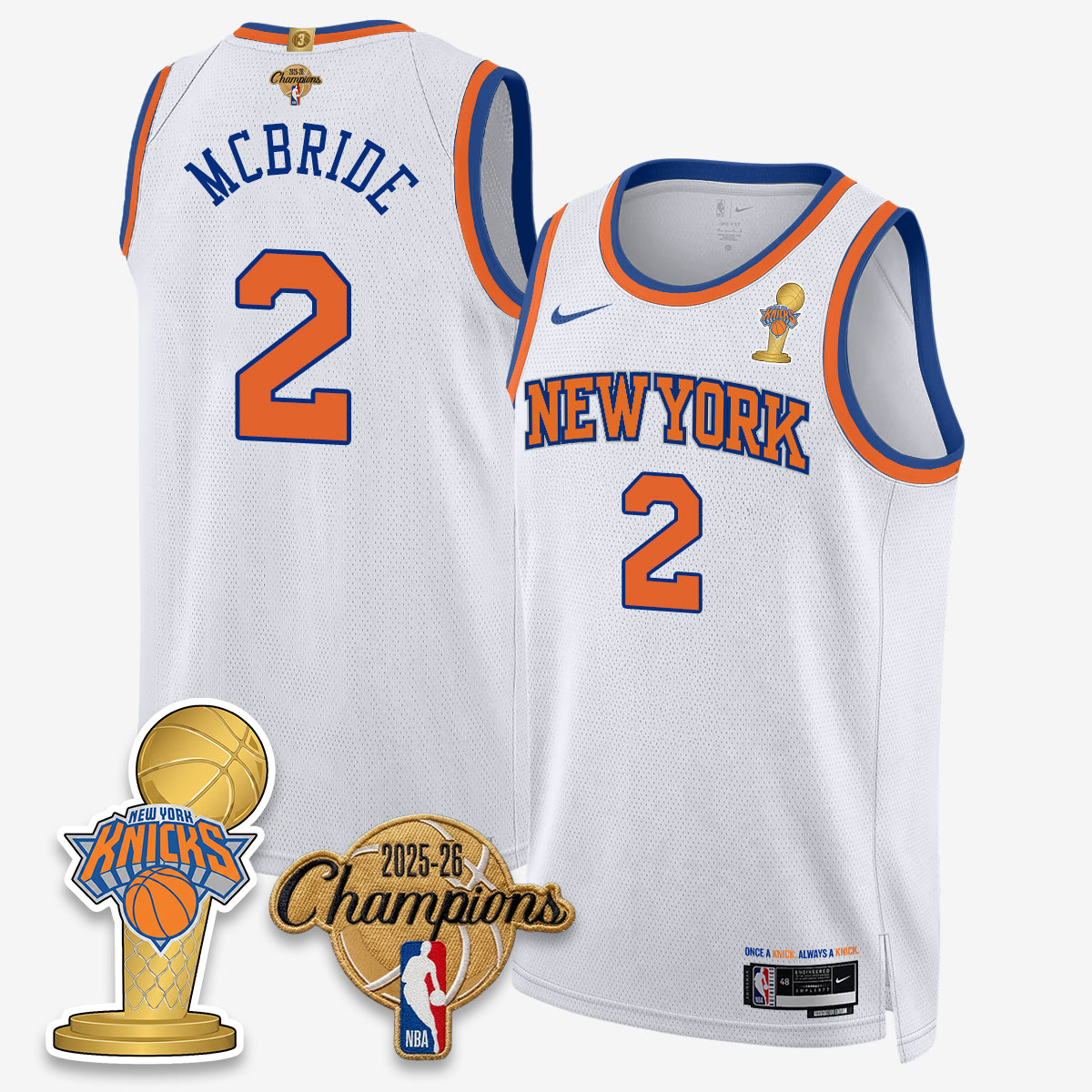 NYK 2026 Basketball Champions Vapor Jersey - Stitched2
