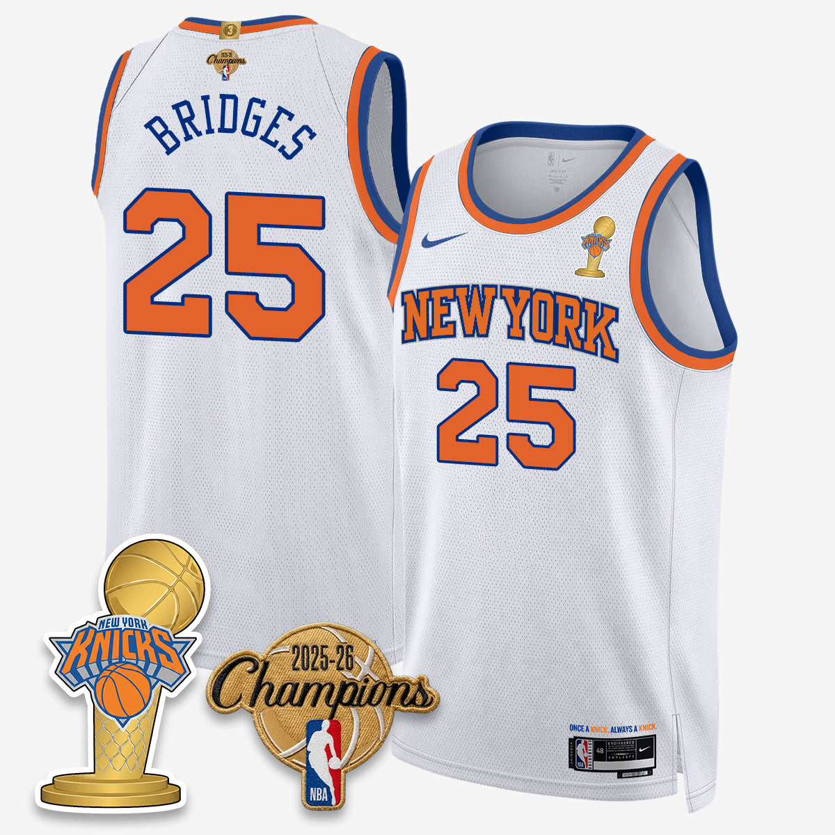 NYK 2026 Basketball Champions Vapor Jersey - Stitched2