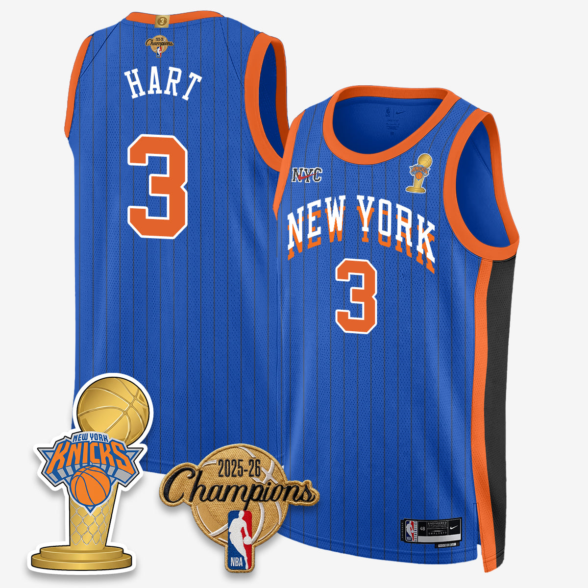 NYK 2026 Basketball Champions Vapor Jersey - Stitched2