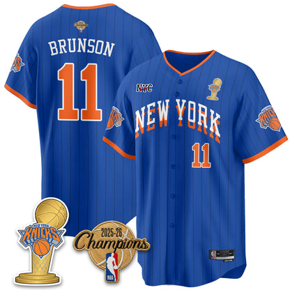 NYK 2026 NBA Champions Vapor Jersey - Stitched2