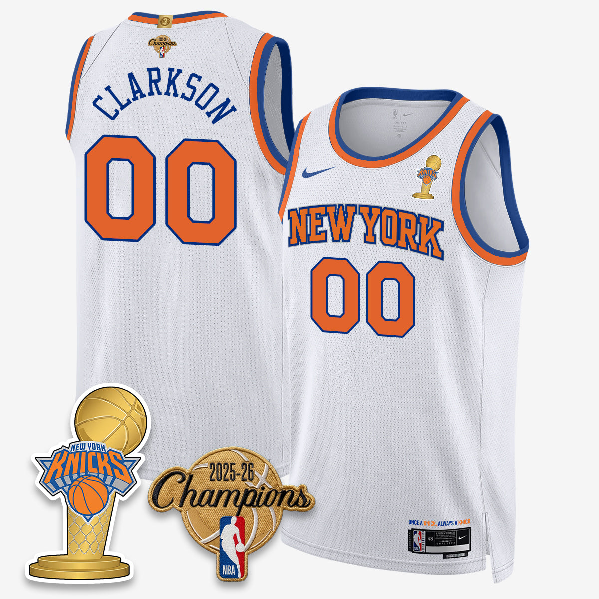NYK 2026 Basketball Champions Vapor Jersey - Stitched2