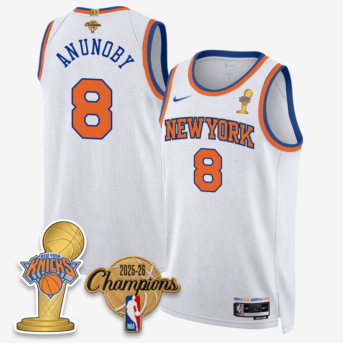 NYK 2026 Basketball Champions Vapor Jersey - Stitched2