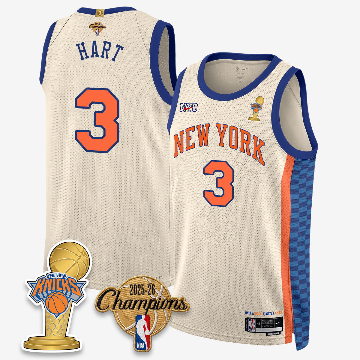 NYK 2026 Basketball Champions Vapor Jersey - Stitched2
