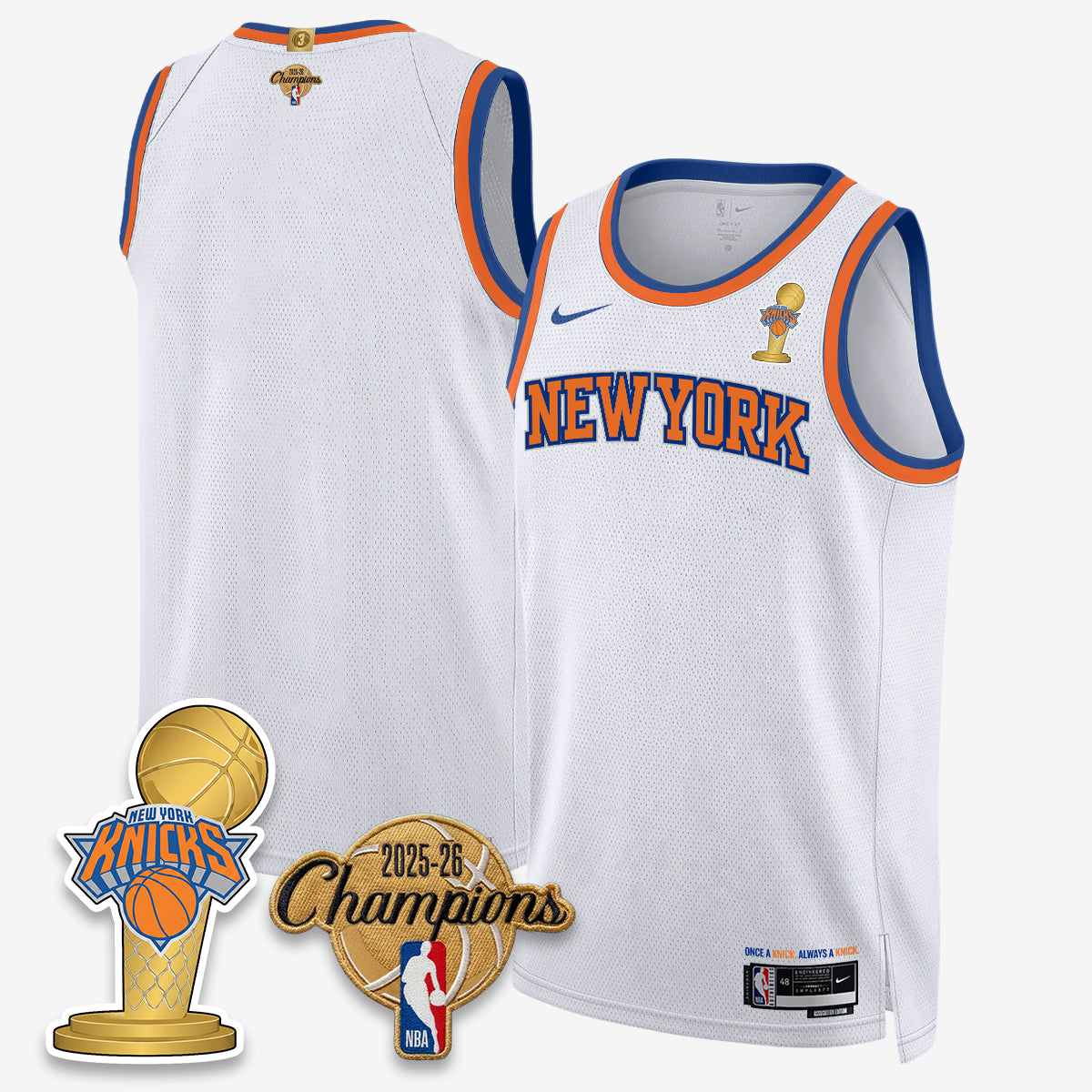 NYK 2026 Basketball Champions Vapor Jersey - Stitched2