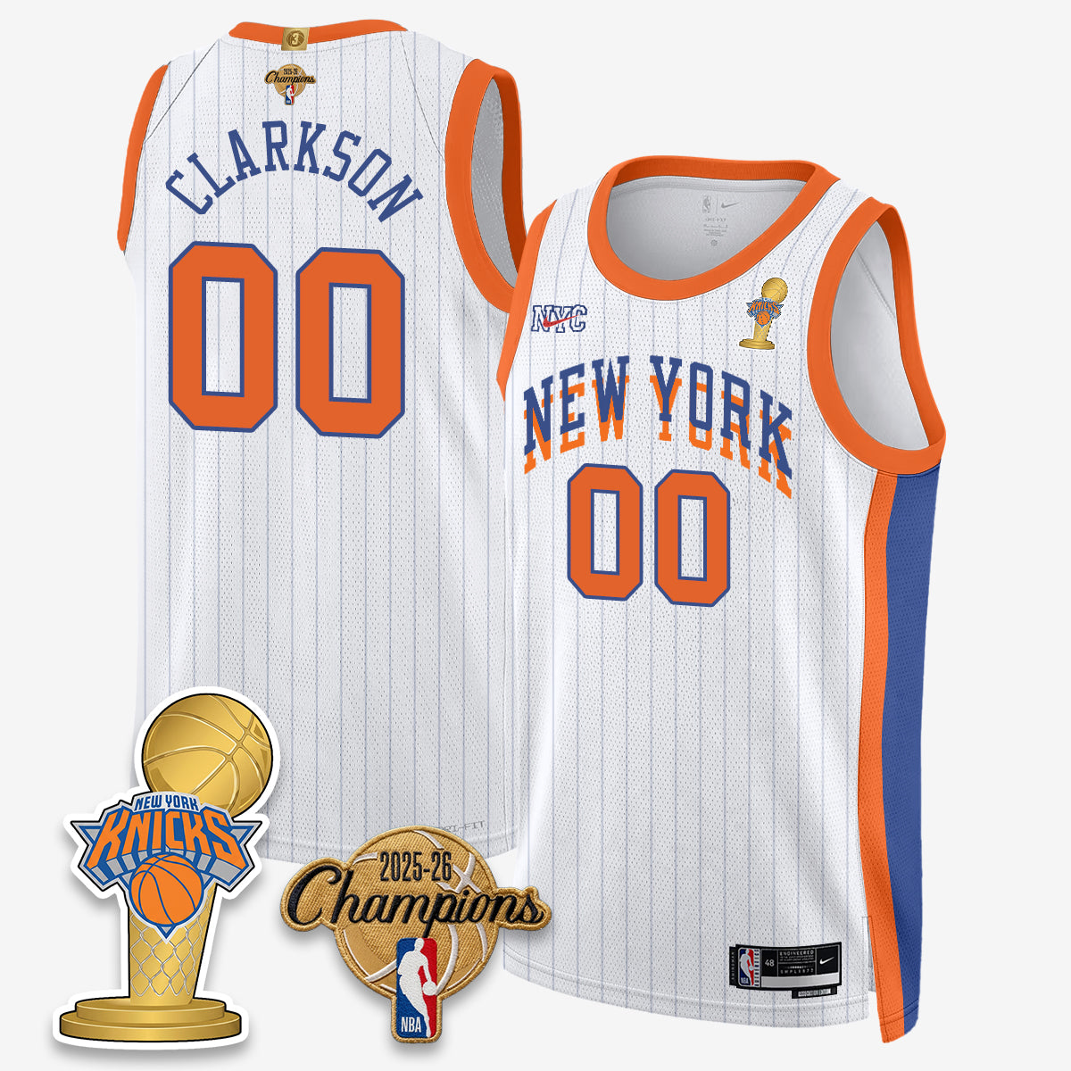 NYK 2026 Basketball Champions Vapor Jersey - Stitched2