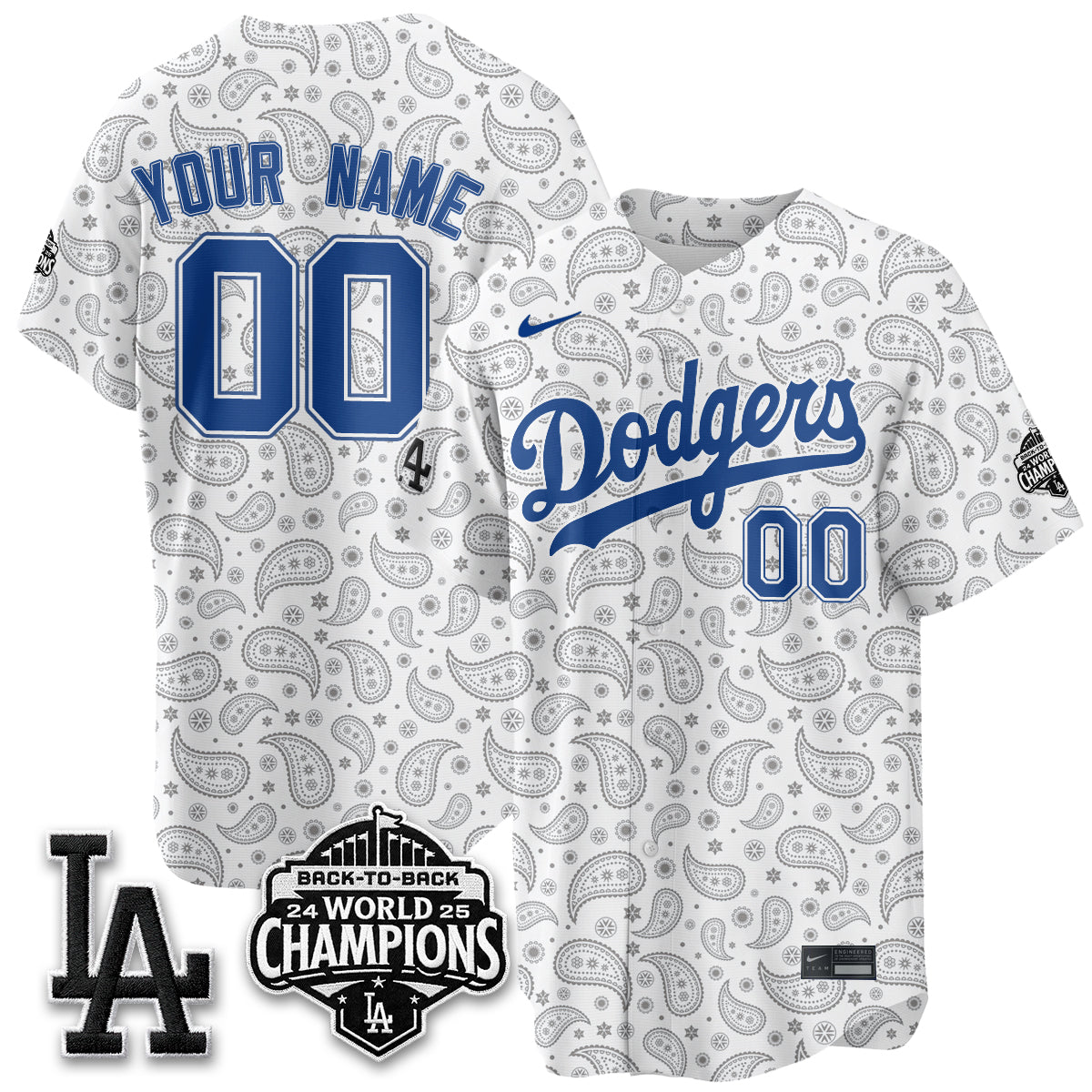 LAD Paisley Vapor Custom Jersey - Stitched