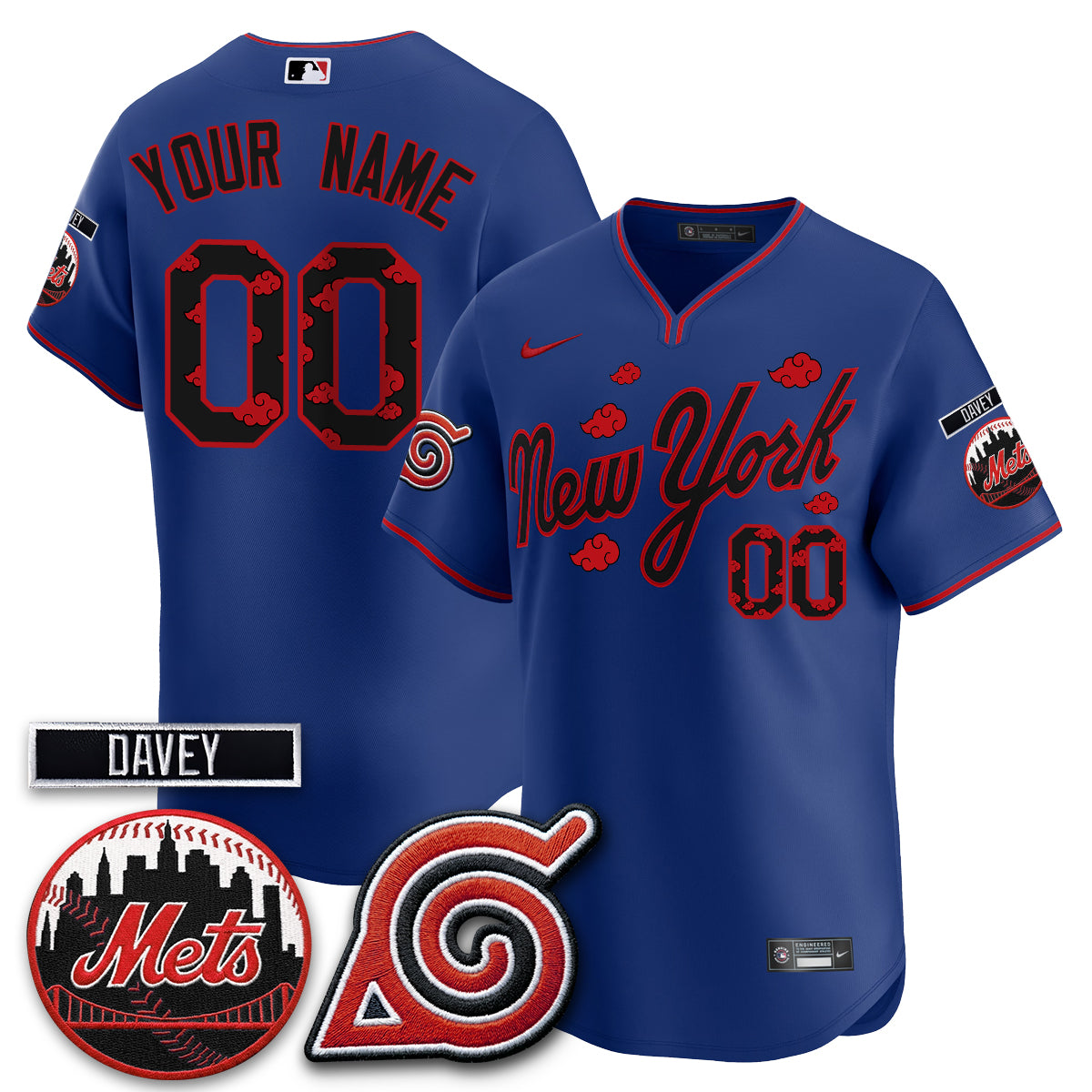 NYM x Naruto Nights 2026 Vapor Limited Custom Jersey - All Stitched
