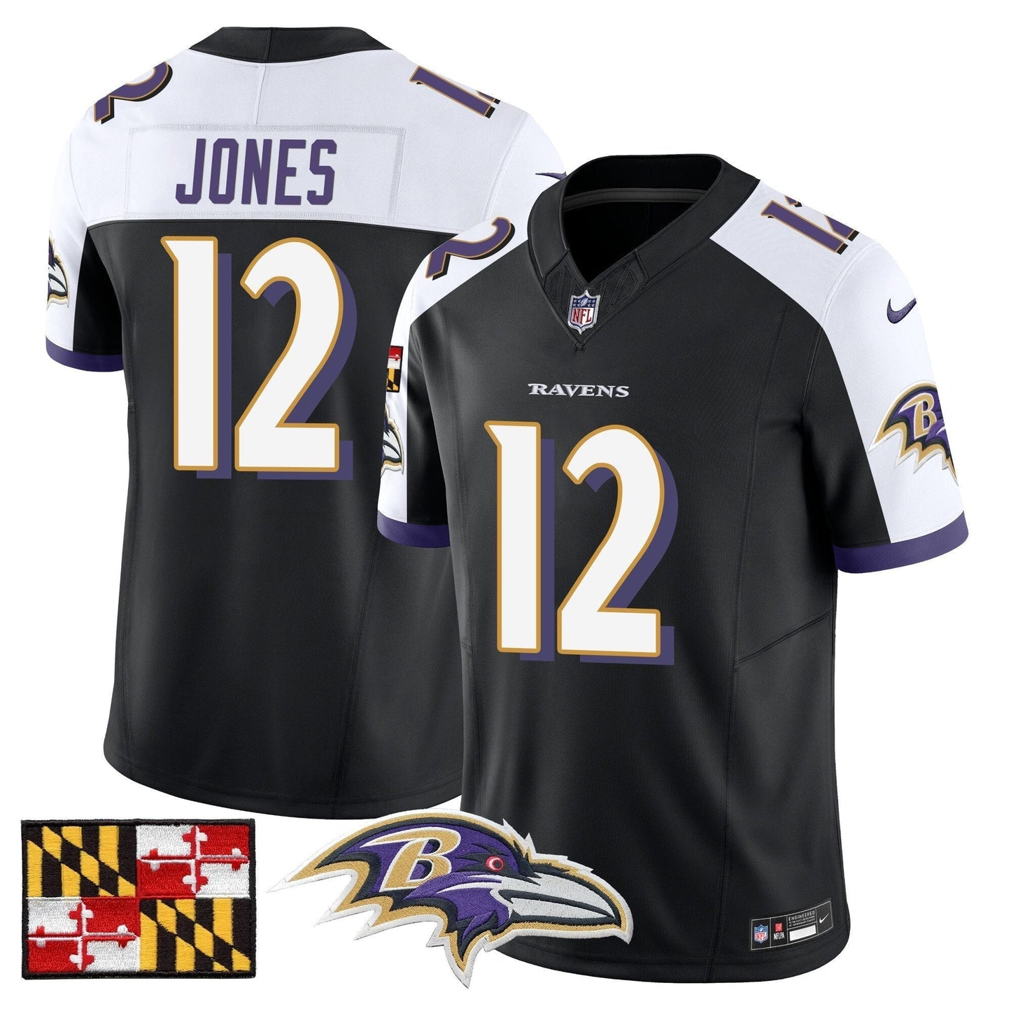 BAL 2024 Maryland Flag Vapor Limited Jersey - All Stitched