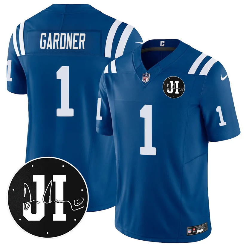 IND Limited 2025 Jersey - Memorial Patch for Jim Irsay - All Stitched